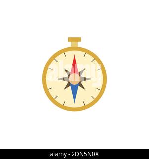compass color icon vector. Simple sign, logo. Stock Vector