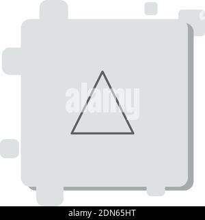 triangle vector icon modern simple vector illustration Stock Vector