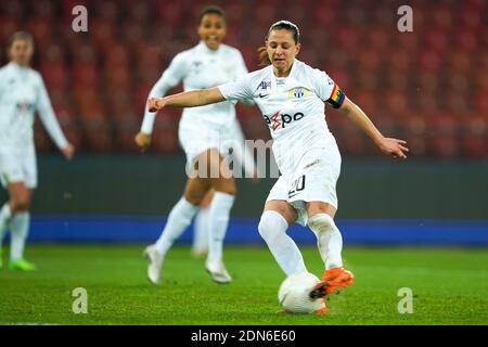 August 29, 2020, Lugano, Stadio Cornaredo, AXA Women's Super League: FC  Lugano Femminile - FC Zurich Women, # 27 Mimoza Hamidi (FC Zurich),  goalscorer # 22 Lorena Baumann (FC Zurich) and #