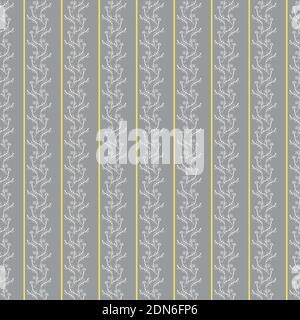 striped botanical seamless vector Stock Vector