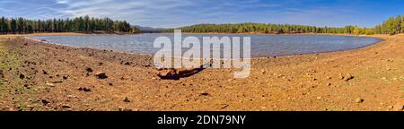 Panorama of Dogtown Lake in Williams Arizona from its southeast section. Stock Photo