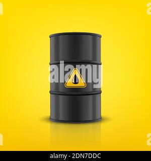 Download White Glossy Metal Barrel Mockup Template Stock Vector Image Art Alamy