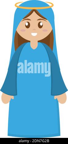 Virgin mary cartoon Stock Vector Image & Art - Alamy