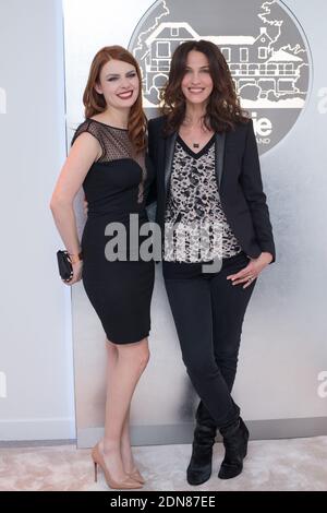 Elodie Frege and Linda Hardy attending the opening of the new store La Prairie in Paris, France, on January 20, 2015. Photo by Nicolas Gouhier/ABACAPRESS.COM Stock Photo