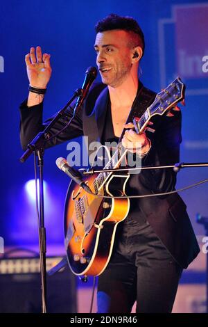 Asaf Avidan performing during a concert given to promote his new album 'Gold Shadow' on France Inter radio station at the Maison de la Radio in Paris, France, on January 09, 2015. Photo by Aurore Marechal/ABACAPRESS.COM Stock Photo