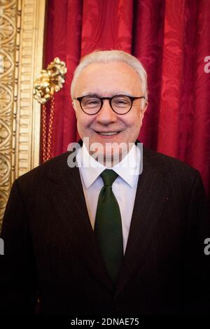 French chef Alain Ducasse attending a press conference for 'Gout de France/Good France' held at the Ministery of Foreign Affairs, in Paris, France on January 21, 2015. Photo by Audrey Poree/ABACAPRESS.COM Stock Photo