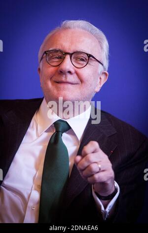 French chef Alain Ducasse attending a press conference for 'Gout de France/Good France' held at the Ministery of Foreign Affairs, in Paris, France on January 21, 2015. Photo by Audrey Poree/ABACAPRESS.COM Stock Photo