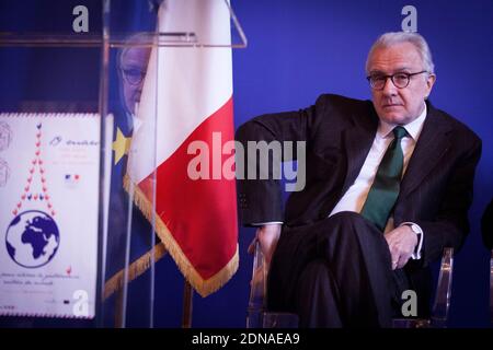 French chef Alain Ducasse attending a press conference for 'Gout de France/Good France' held at the Ministery of Foreign Affairs, in Paris, France on January 21, 2015. Photo by Audrey Poree/ABACAPRESS.COM Stock Photo