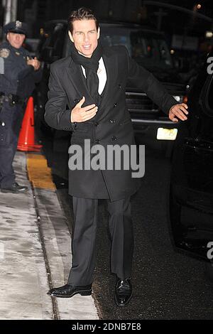 Manhattan, United States Of America. 16th Dec, 2008. NEW YORK - DECEMBER 16: Actor Tom Cruise visits 'Late Show with David Letterman' at the Ed Sullivan Theater on December 15, 2008 in New York City People: Tom Cruise Credit: Storms Media Group/Alamy Live News Stock Photo