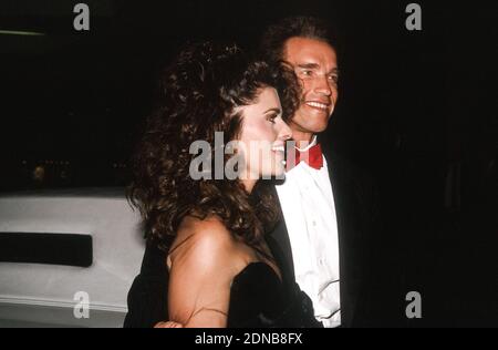 Maria Shriver, Arnold Schwarzenegger at the Carousel of Hope Benefit in Beverly Hills, CA, October 26th, 1990 / File Reference # 34000-1323PLTHA Stock Photo