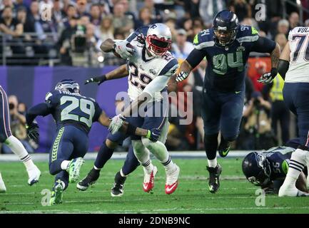 LeGarrette Blount. New England Patriots win 28-24 over the Seattle Seahawks  during Super Bowl XLIX at University of Phoenix Stadium in Glendale, AA,  USA on on February 1, 2015. Photo by Lionel