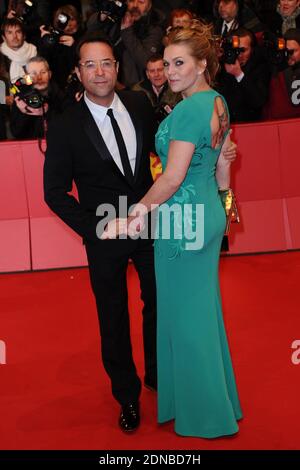 Actors Jan Josef Liefers and wife Anna Loos attending the Nobody Wants the Night premiere opening the 65th Berlinale, Berlin International Film Festival, in Berlin, Germany, February 5, 2015. Photo by Aurore Marechal/ABACAPRESS.COM Stock Photo