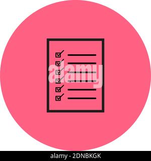 Isolated goals list financials digital marketing icon- Vector Stock Vector