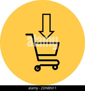 Isolated shop online financials digital marketing icon- Vector Stock Vector