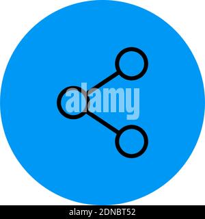 Isolated share financials digital marketing icon- Vector Stock Vector