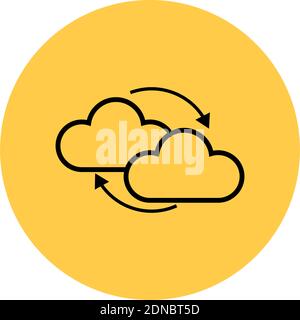 Isolated transfer archive financials digital marketing icon- Vector Stock Vector