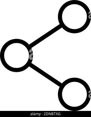 Isolated share financials draw digital marketing icon- Vector Stock Vector