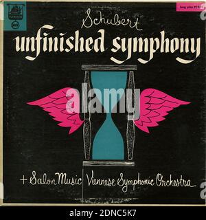 Schubert Unfinished Symphony - Vintage record cover 01 Stock Photo