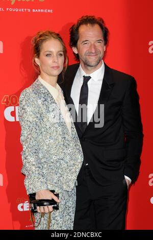 Odile d'Oultremont, Stephane De Groodt arriving for the Gala Diner following the 40th Cesar Film Awards ceremony (French Cinema Awards), held at the Fouquet's restaurant in Paris, France on February 20, 2015. Photo by Alban Wyters/ABACAPRESS.COM Stock Photo