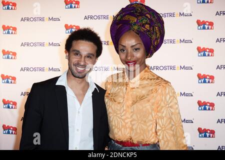 Alex Martin and Catia Mota Dacruz attending the Afrostream VoD opening party held at TF1 headquarters in Boulogne-Billancourt, near Paris, France, on March 4, 2014. Photo by Audrey Poree/ABACAPRESS.COM Stock Photo