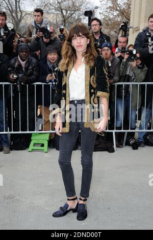 Lou Doillon arrives to the Chanel Fall/Winter 2015-2016 Ready-to-Wear collection show held at Le Grand Palais in Paris, France , on March 10, 2015. Photo by Alban Wyters/ABACAPRESS.COM Stock Photo