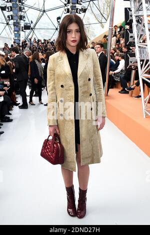 Adele Exarchopoulos arriving for the Louis Vuitton Fall-Winter 2014/2015  Ready-To-Wear collection show held at Cour Carree du Louvre in Paris,  France on March 5, 2014. Photo by Alban Wyters/ABACAPRESS.COM Stock Photo 