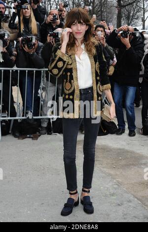 Lou Doillon arrives to the Chanel Fall/Winter 2015-2016 Ready-to-Wear collection show held at the Grand Palais in Paris, France, on March 10, 2015. Photo by Aurore Marechal/ABACAPRESS.COM Stock Photo