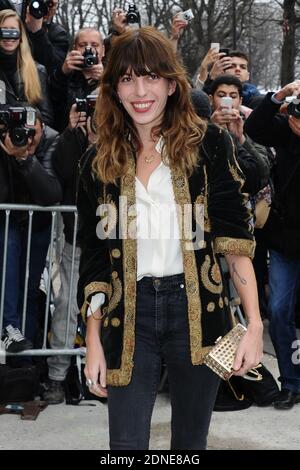 Lou Doillon arrives to the Chanel Fall/Winter 2015-2016 Ready-to-Wear collection show held at the Grand Palais in Paris, France, on March 10, 2015. Photo by Aurore Marechal/ABACAPRESS.COM Stock Photo