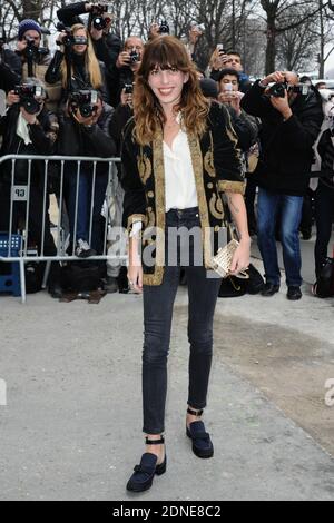 Lou Doillon arrives to the Chanel Fall/Winter 2015-2016 Ready-to-Wear collection show held at the Grand Palais in Paris, France, on March 10, 2015. Photo by Aurore Marechal/ABACAPRESS.COM Stock Photo