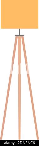 Isolated lamp room hosehold items icon- Vector Stock Vector