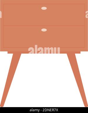 Isolated small table household items icon- Vector Stock Vector
