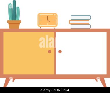 Isolated small table household items icon- Vector Stock Vector