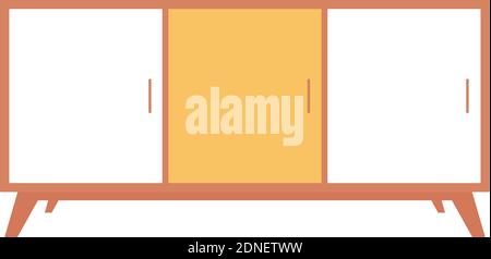 Isolated small table household items icon- Vector Stock Vector