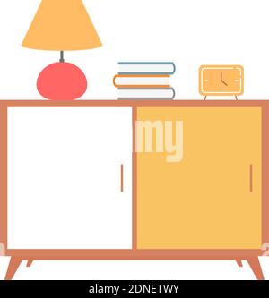 Isolated small table household items icon- Vector Stock Vector