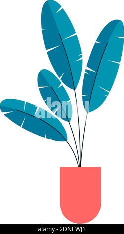 Isolated small flower vase household items icon- Vector Stock Vector