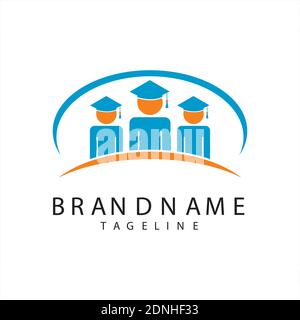 education logo icon design, vector illustration Stock Vector