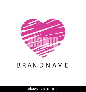 Broken Heart shape vector. Love illustration. Stock Vector