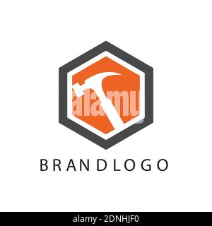 design icon home repair logo vector, symbol template Stock Vector
