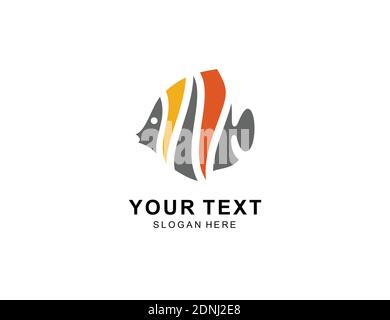 fish Logo icon symbol Design inspiration Stock Vector