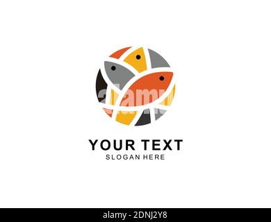 fish Logo icon symbol Design inspiration Stock Vector