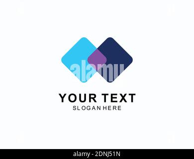 mixed media Logo Design inspiration Stock Vector
