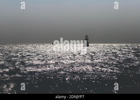 Beautiful Sea Wave With Sparkling Rays Of The Bright Sun Wallpaper On The Wall Stock Photo Alamy