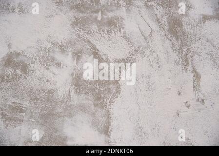 Texture of a putty concrete wall. Abstract white-gray background Stock Photo