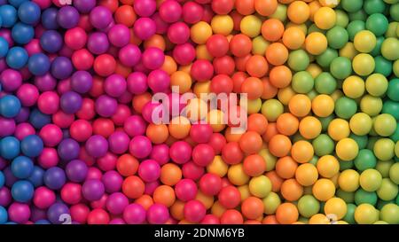 Colorful balls background. Abstract background with colorful gradient balls. Vector background Stock Vector