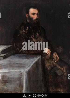 Portrait of a Man, painting by Jacopo Tintoretto, 1560-1563 Stock Photo