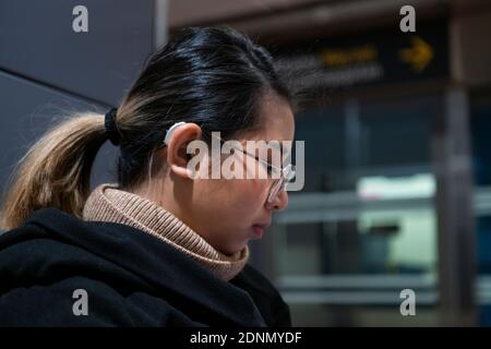 Woman looking away Stock Photo