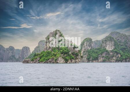 Picturesque sea landscape. Ha Long Bay, Vietnam Stock Photo