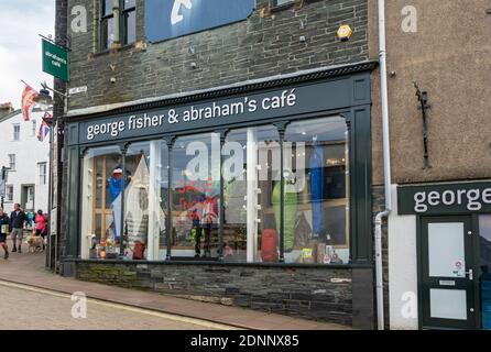 Lake District Uk Keswick Lake District George Fisher Outdoor Wear Shop Outdoor Gear Shop Town Centre Lake District Cumbria England Gb Uk Eu Europe Stock Photo Alamy