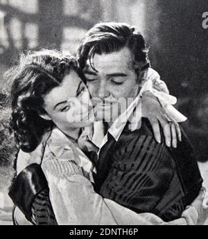 GONE WITH THE WIND VIVIAN LEIGH & CLARK GABLE Studio still. Gone with