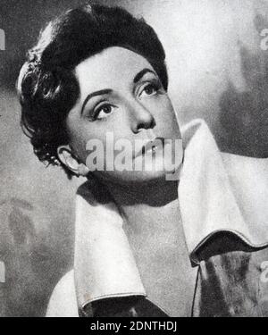 Photograph of Zarah Leander (1907-1981) a Swedish singer and actress. Stock Photo